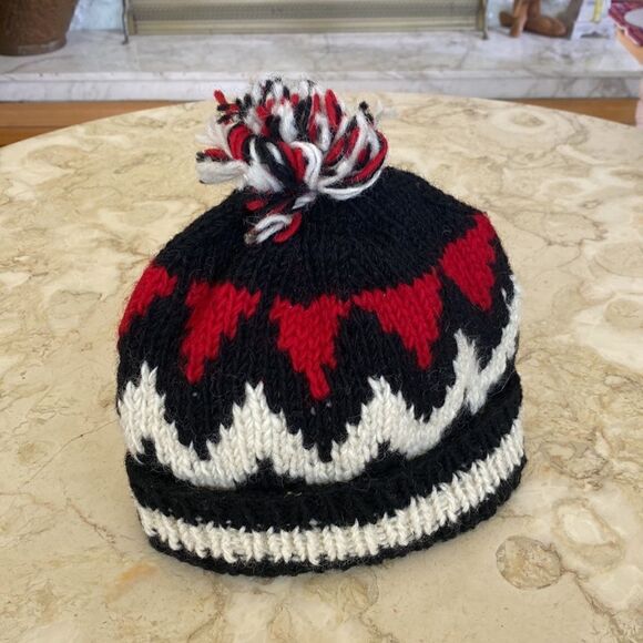 NWT 100% Wool Traditional Nepali Toque Made in Nepal Unisex - Picture 2 of 8